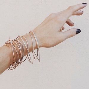 Raindrop Bangle In 14K Gold Filled by Agapantha